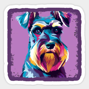 Standard Schnauzer Pop Art - Dog Lover Gifts Sticker